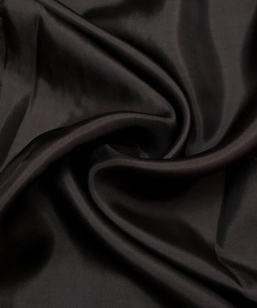 Black Plain Uppada Silk Fabric